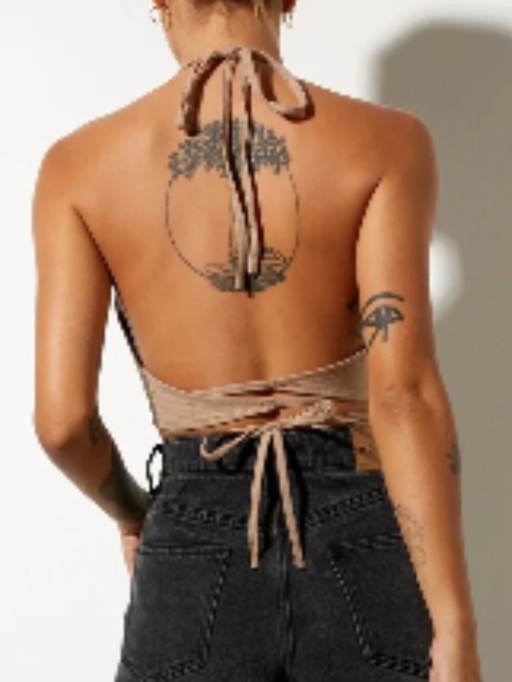 Motel Rocks Wu Top in Rami Biscuit Small - Picture 3 of 8
